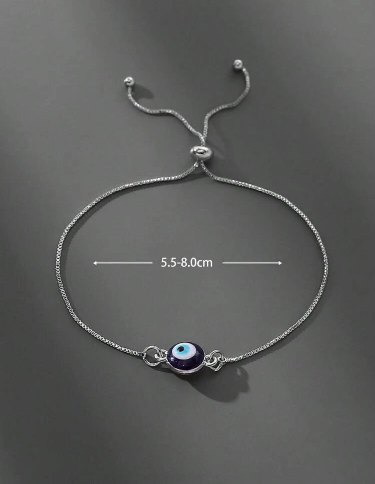 Minimalist Evil eye bracelet