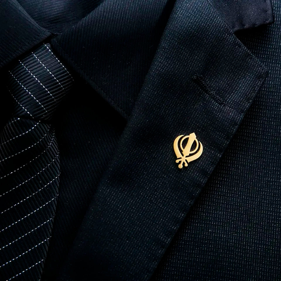 Khanda pin Brooch