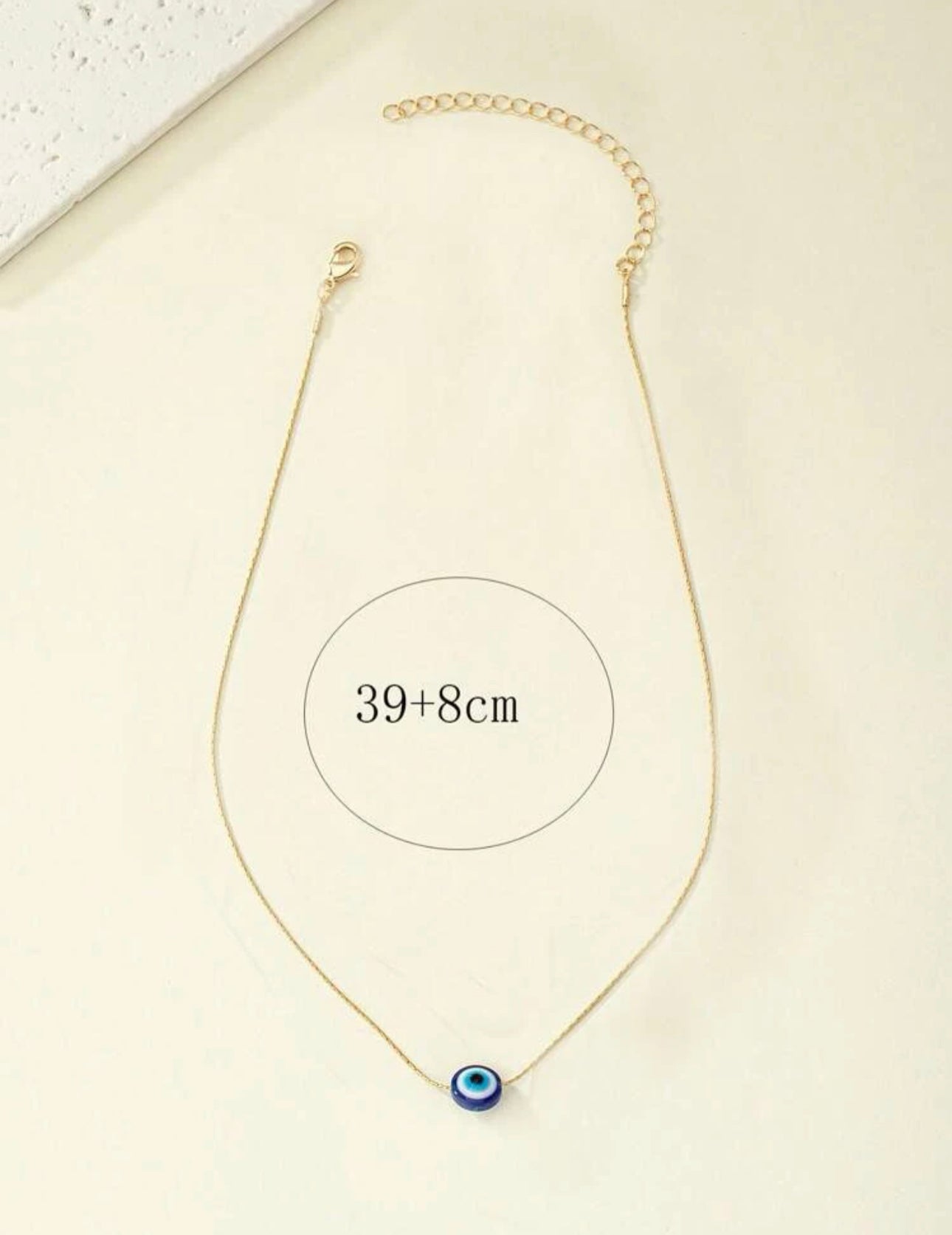 Dainty evil eye necklace