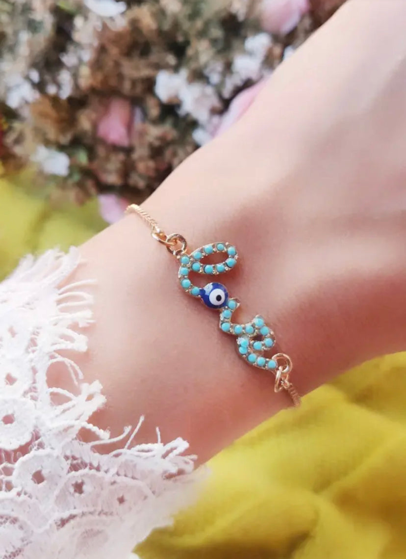 Evil eye bracelet