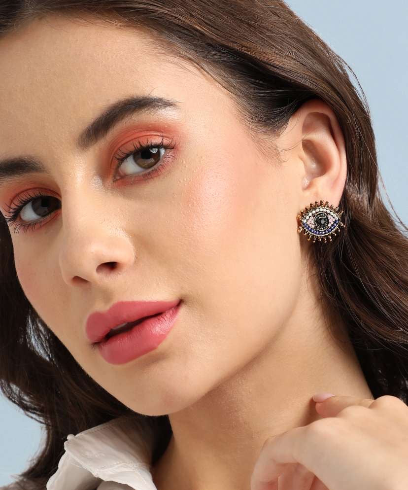 Evil eye earrings