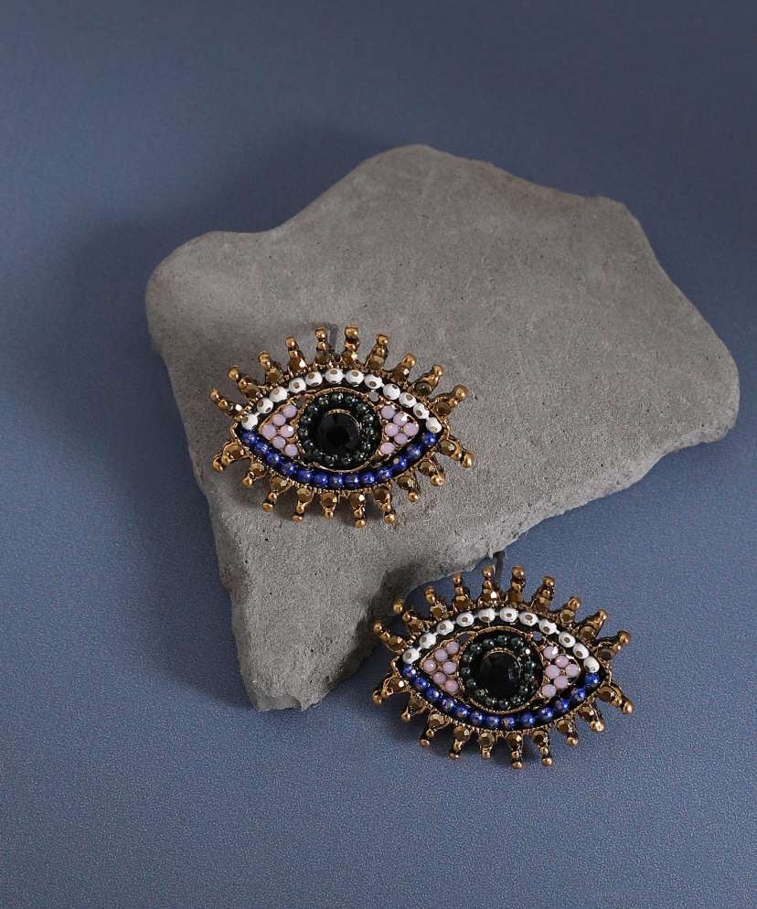 Evil eye earrings