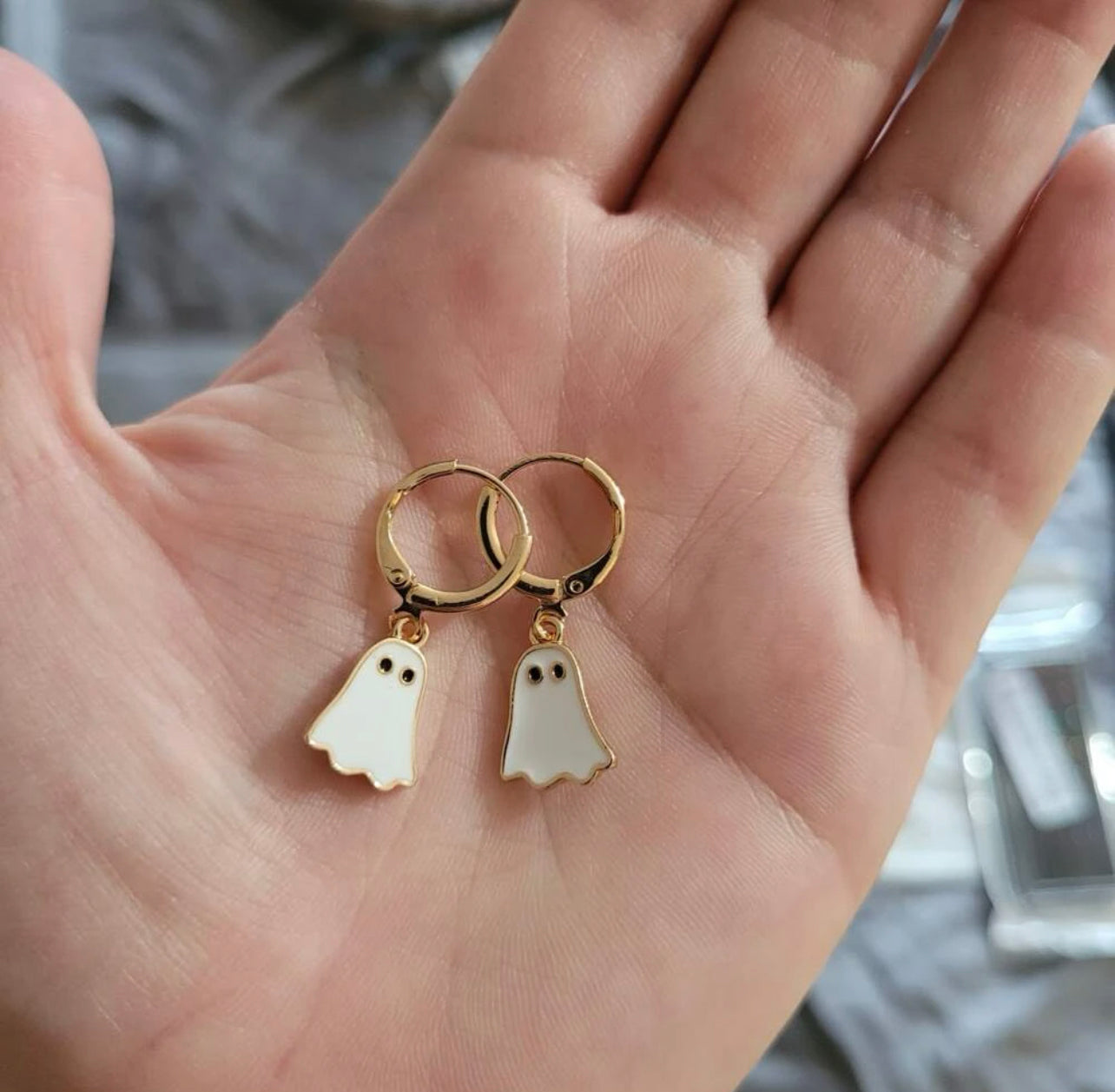 Ghost Charm Earrings