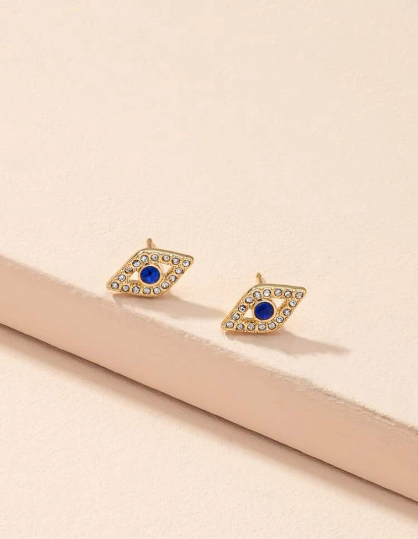 Evil eye earrings