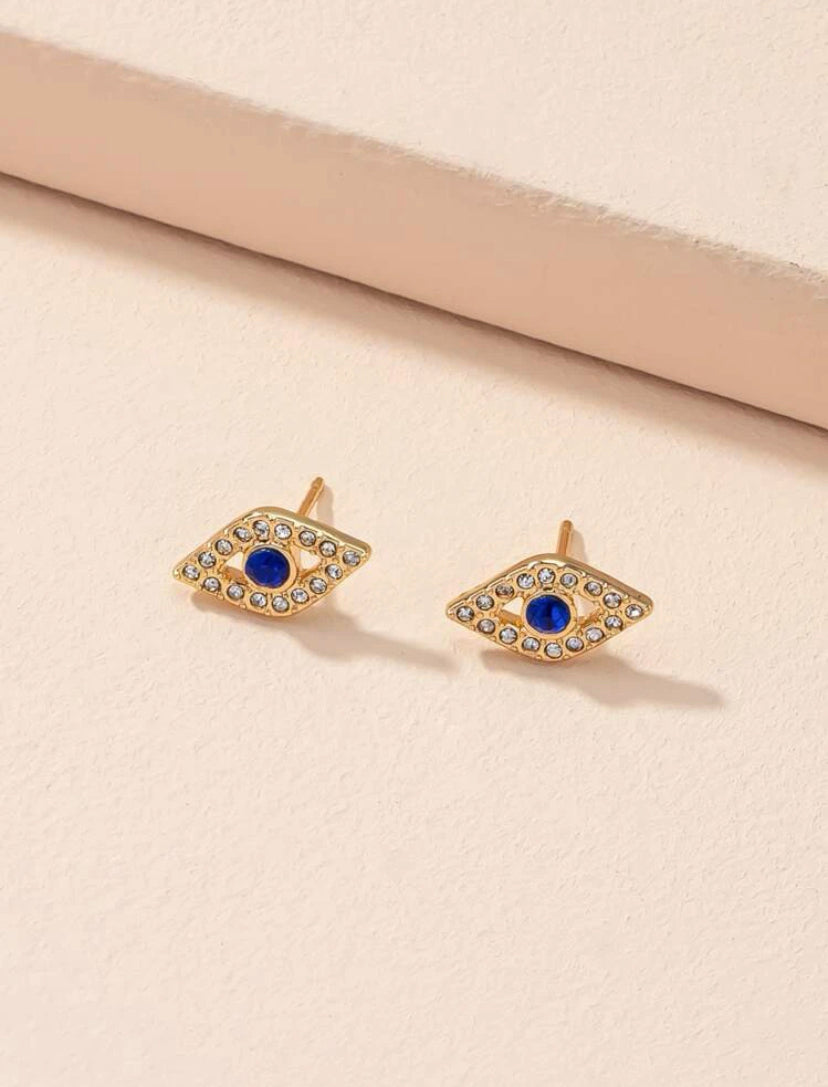 Evil eye earrings