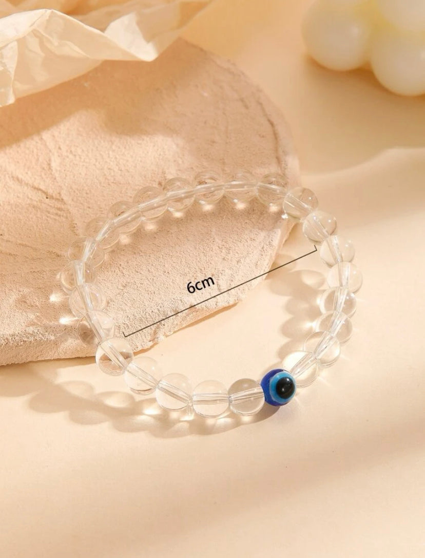 Evil eye crystal bracelet