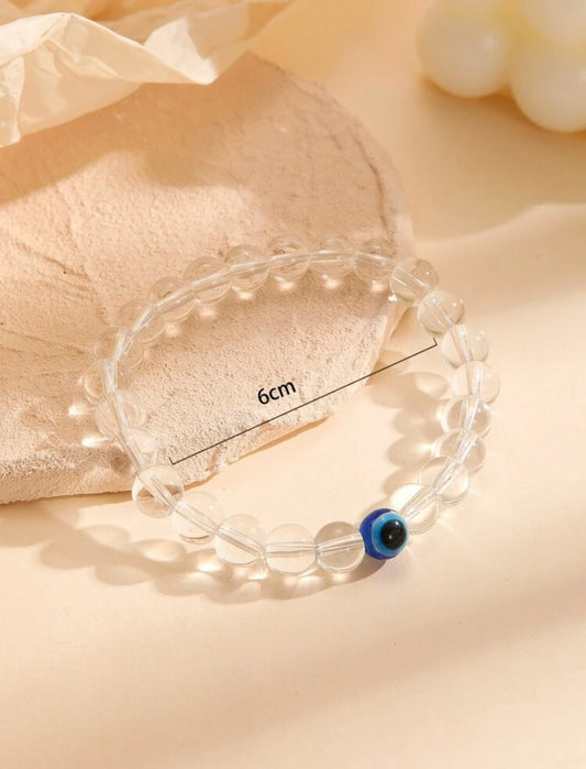 Evil eye crystal bracelet