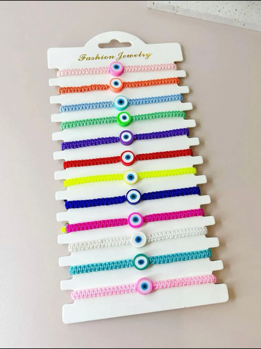Color evil eye bracelet