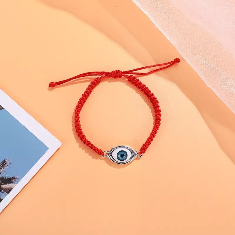 Evil eye braided bracelet