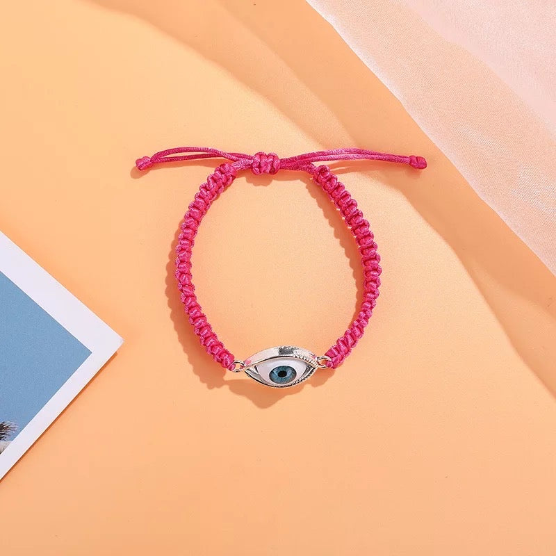 Evil eye braided bracelet