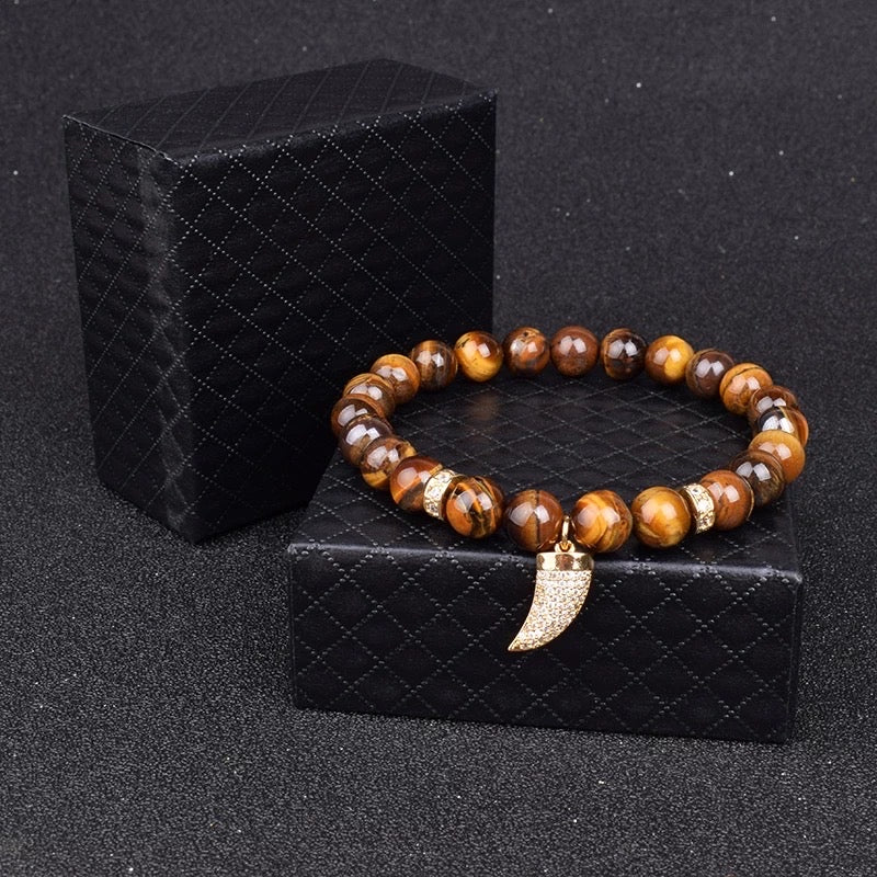 Tigers eye Kirpan bracelet