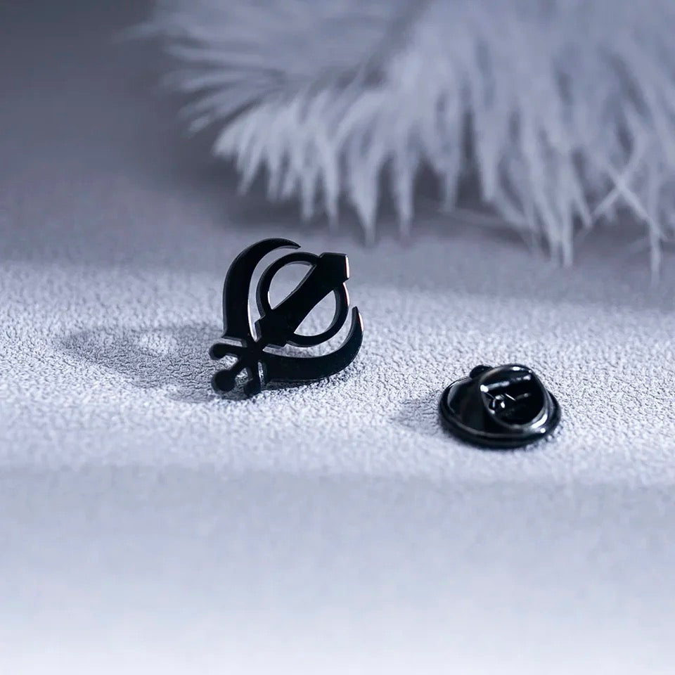 Khanda pin Brooch