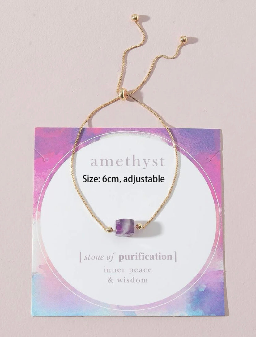Amethyst bracelet