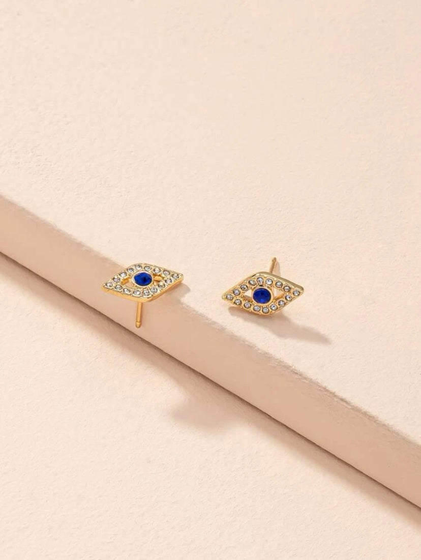 Evil eye earrings
