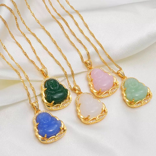 Jade Buddha necklace