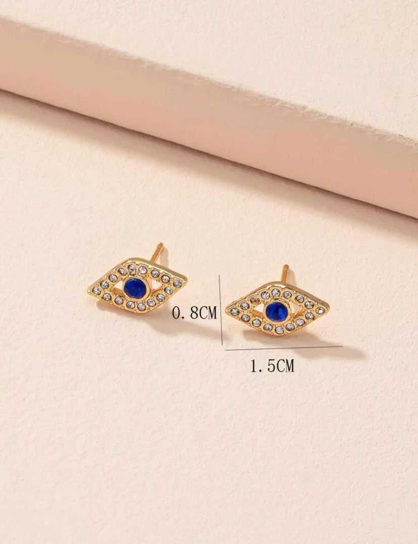 Evil eye earrings