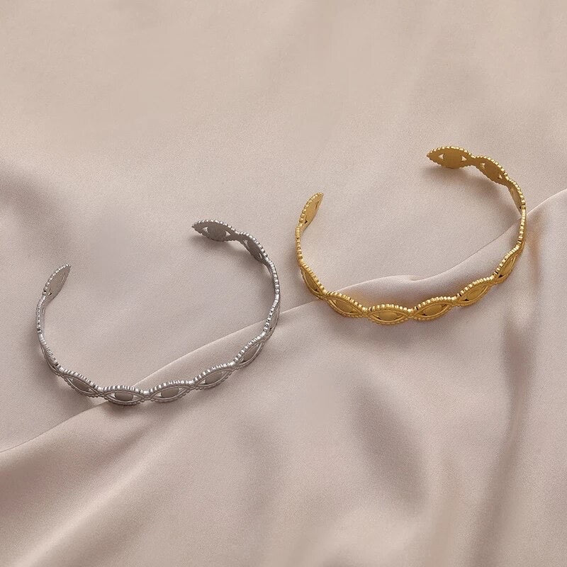 Evil eye cuff bangle
