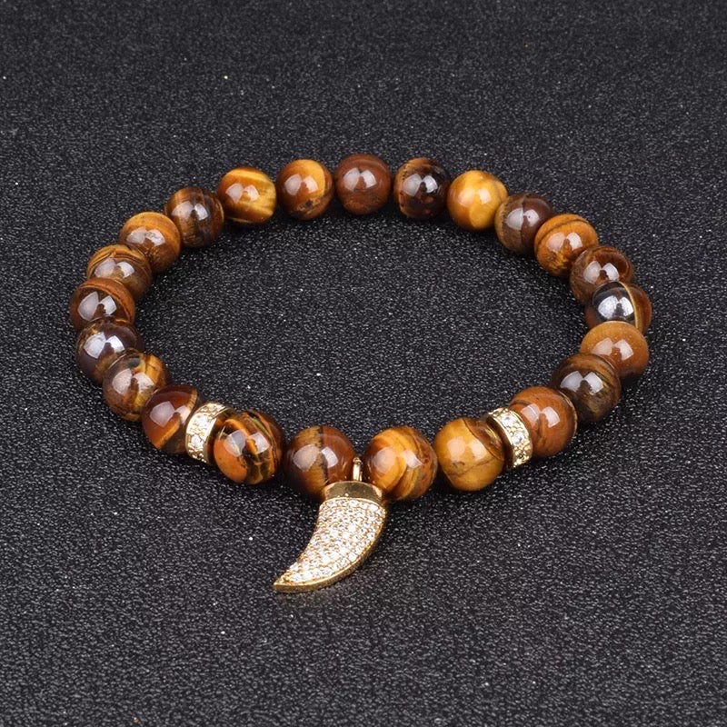 Tigers eye Kirpan bracelet