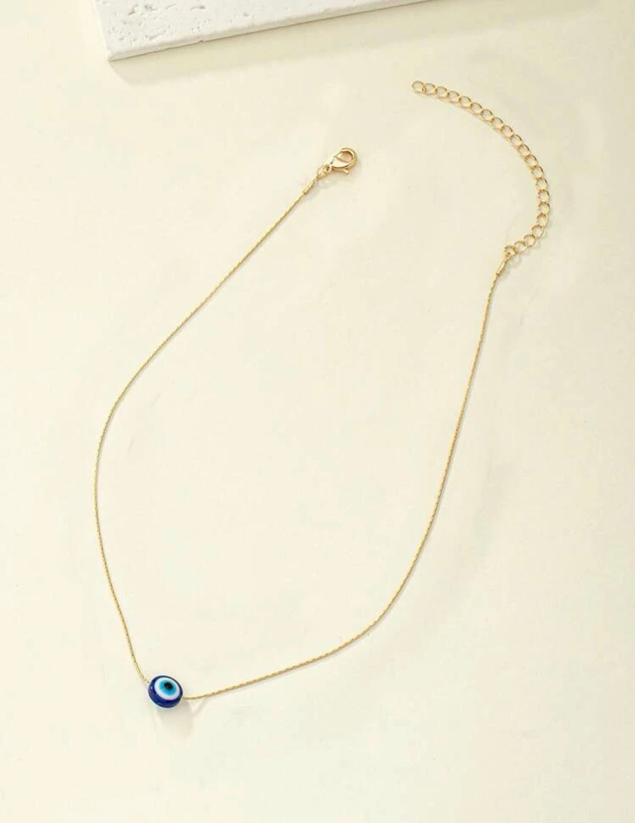 Dainty evil eye necklace