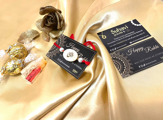 Shell Rakhi in Om, Ek onkar and Khanda