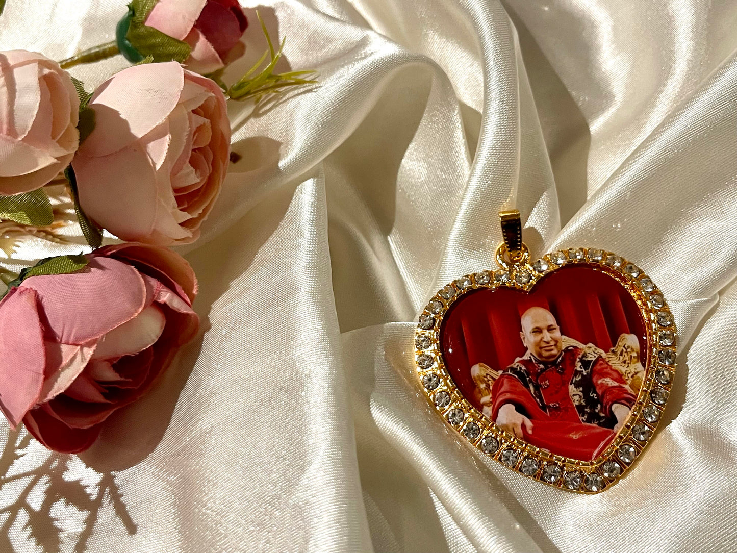 Jai Guruji heart pendant