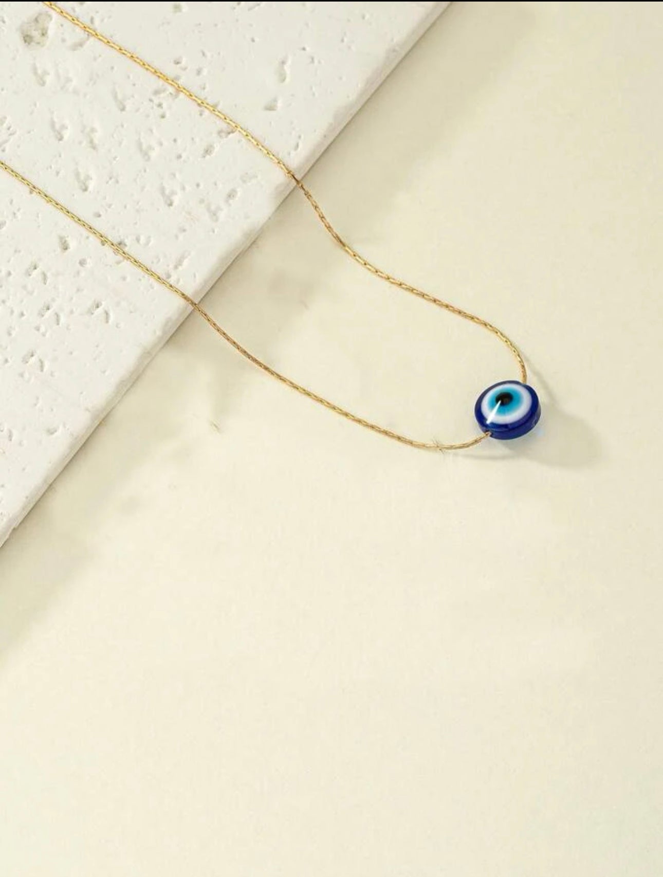 Dainty evil eye necklace