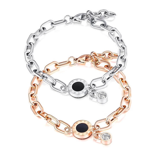 Gold chain bracelet retro