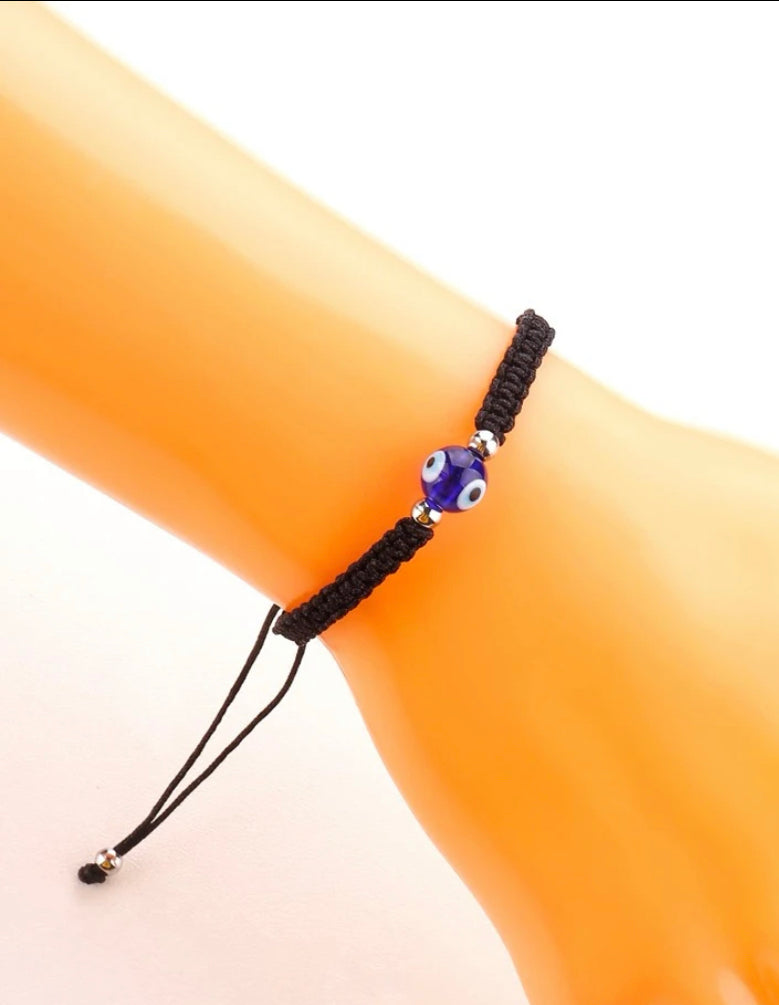 Evil eye braided bracelet