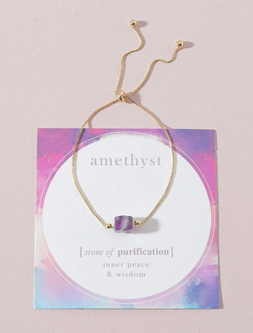 Amethyst bracelet