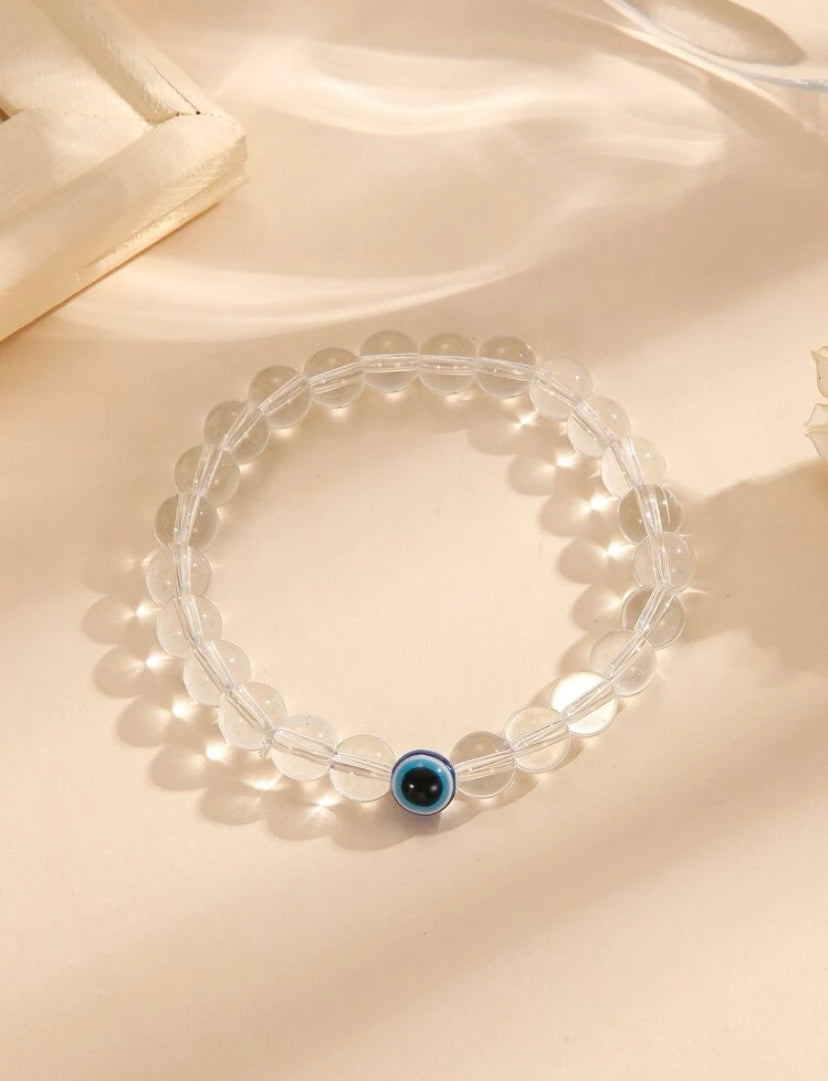 Evil eye crystal bracelet