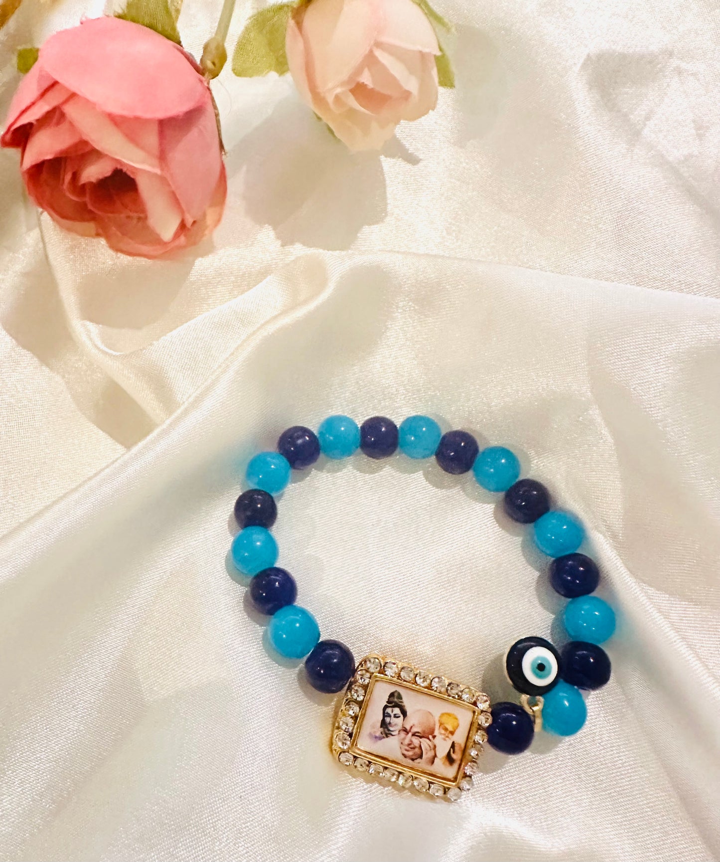 Jai Guruji blessing Bracelet with Evil eye