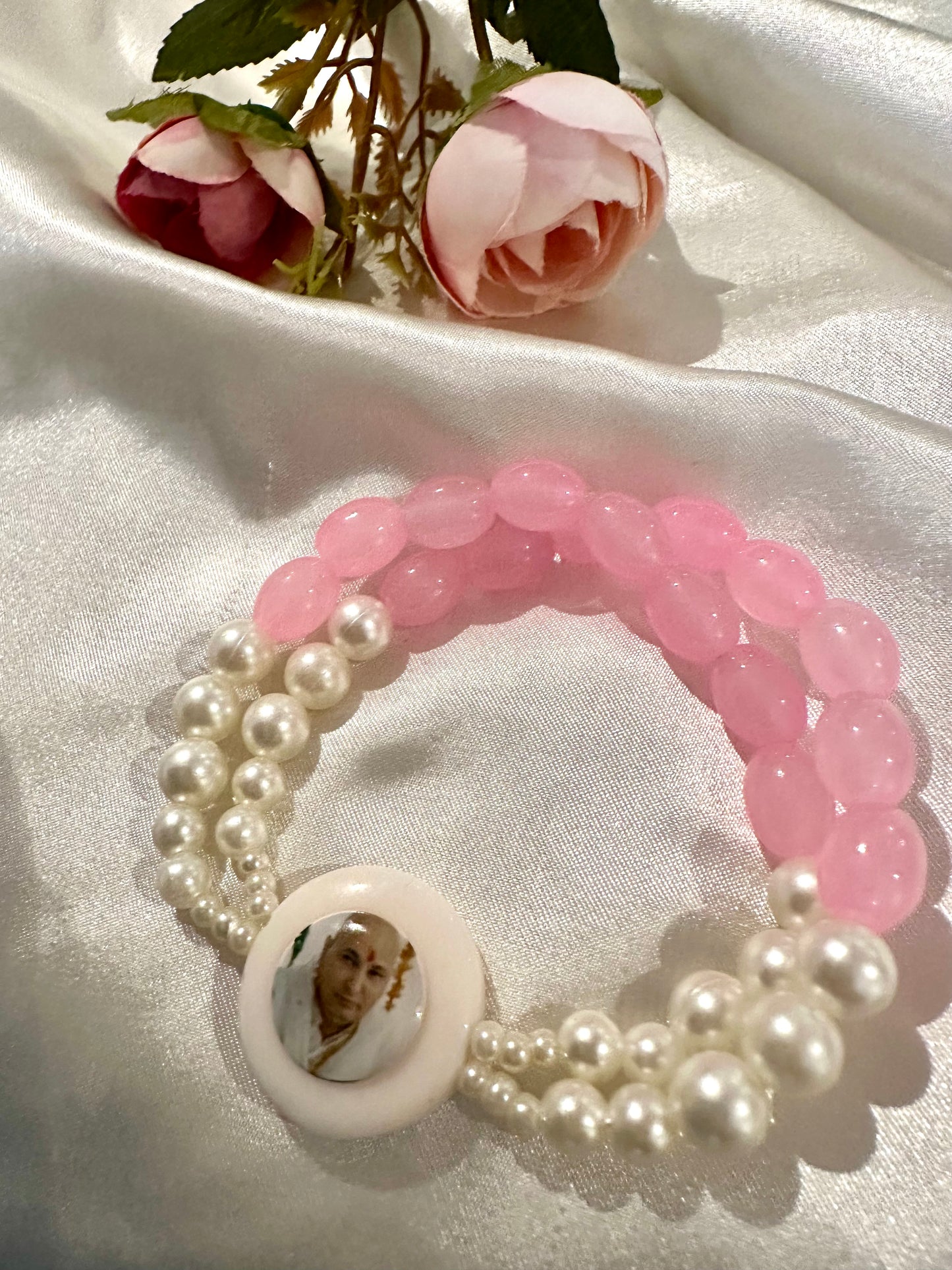 Jai Guruji bracelet Pearl