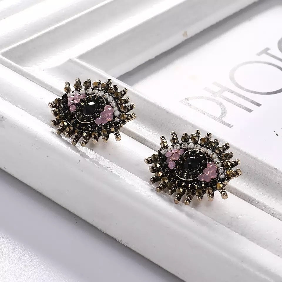 Evil eye earrings