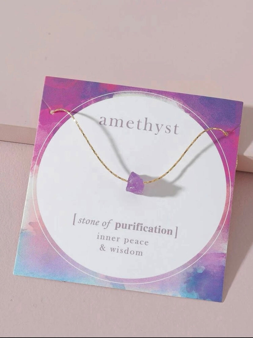 Amethyst necklace