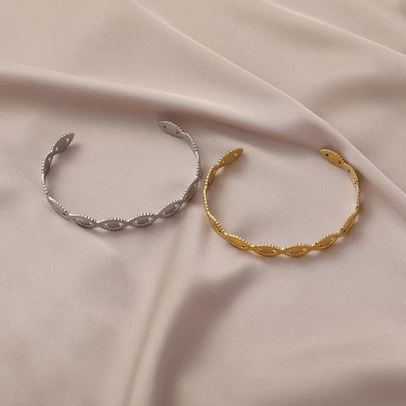 Evil eye cuff bangle