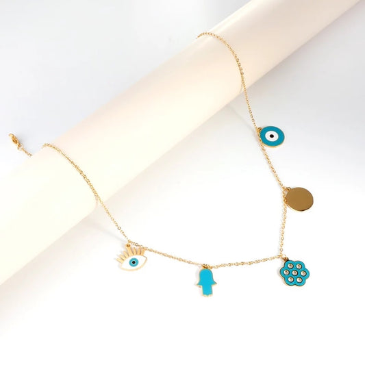 Blue Evil eye necklace