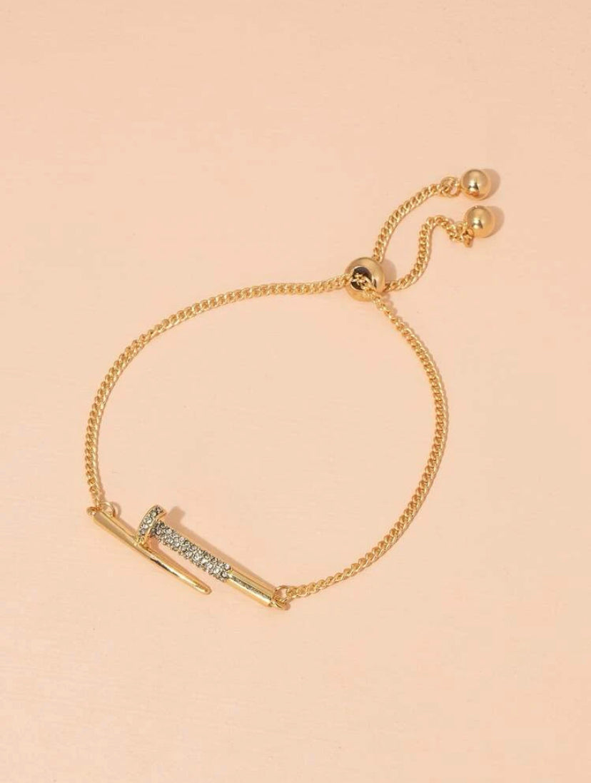 Gold Nail Bracelet