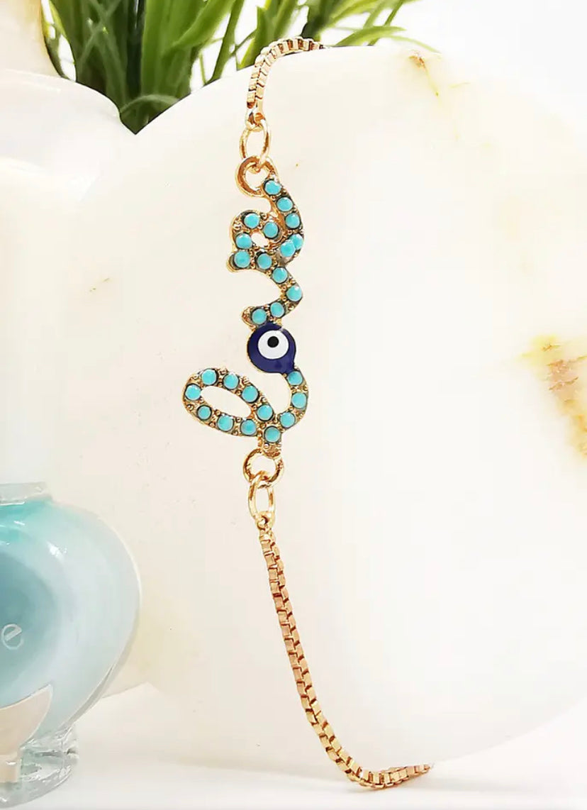 Evil eye bracelet