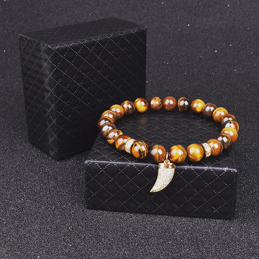 Tigers eye Kirpan bracelet