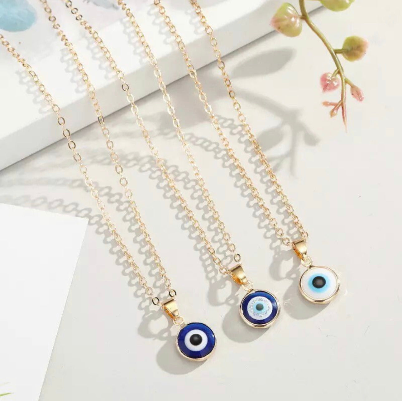 Evil eye choker necklace “Anjali”