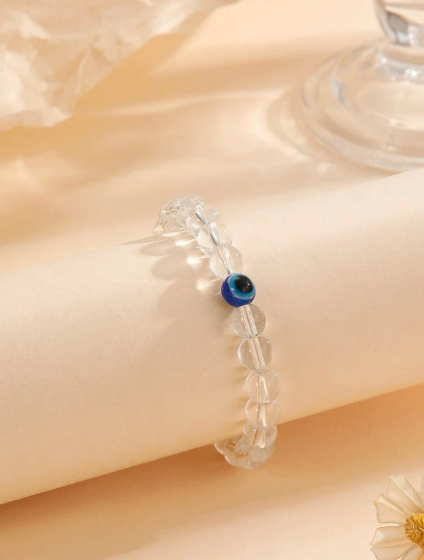 Evil eye crystal bracelet