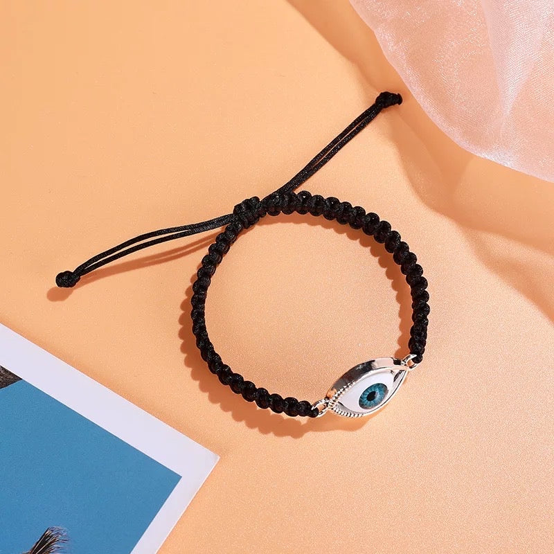 Evil eye braided bracelet