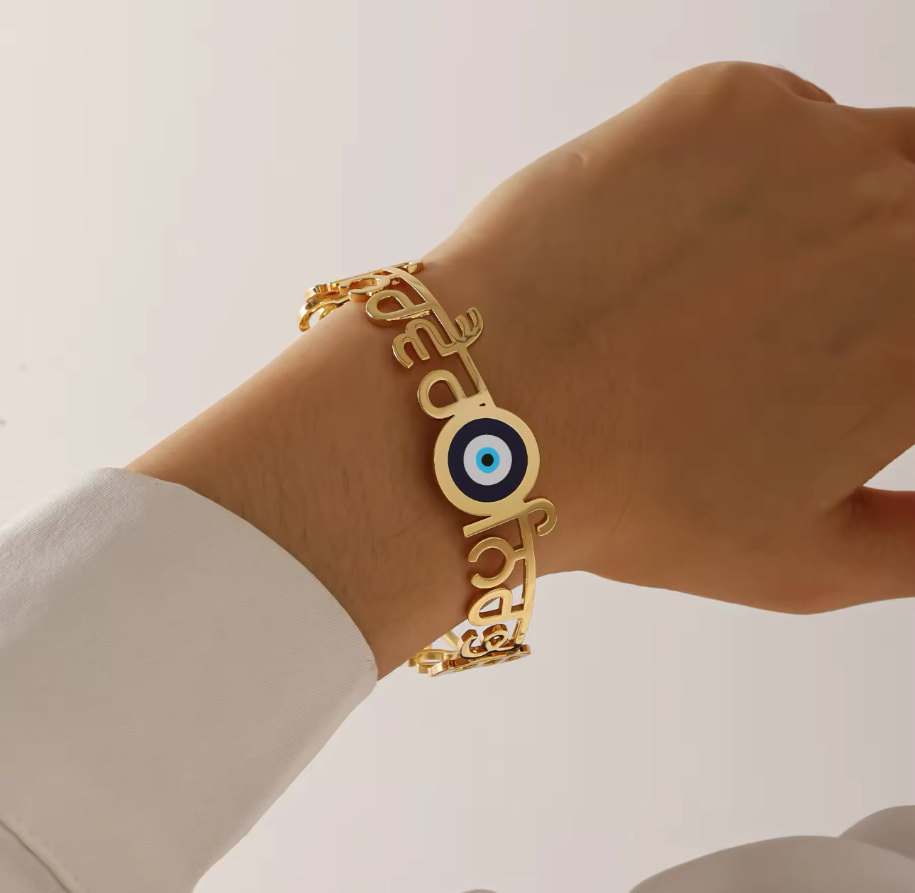 Nirbhau Nirvair Kara with Evil eye