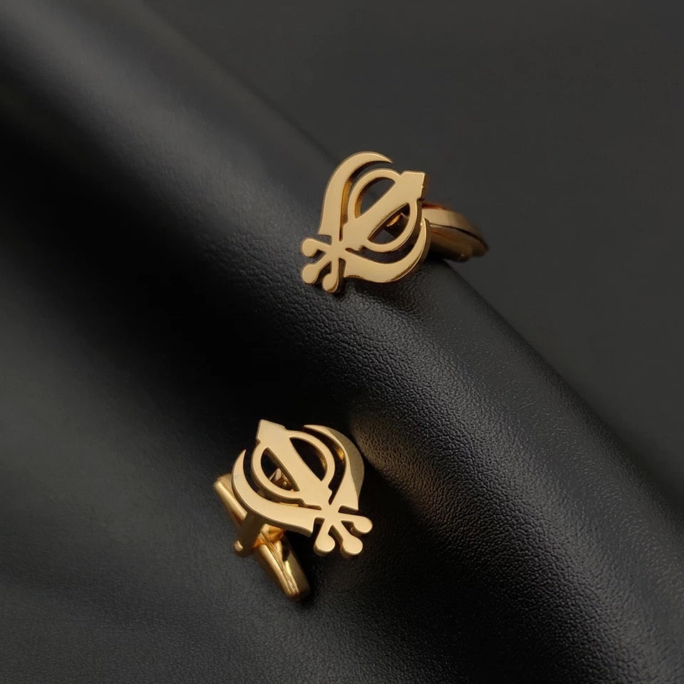 Khanda cufflinks