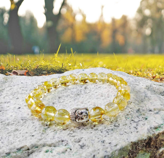 Citrine Buddha bracelet