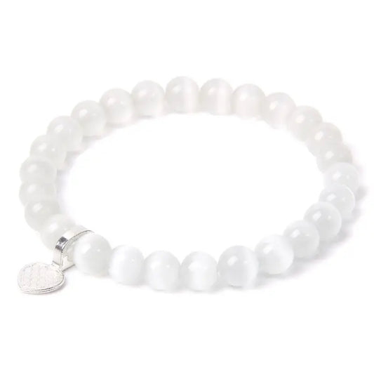 White Moonstone Bracelet