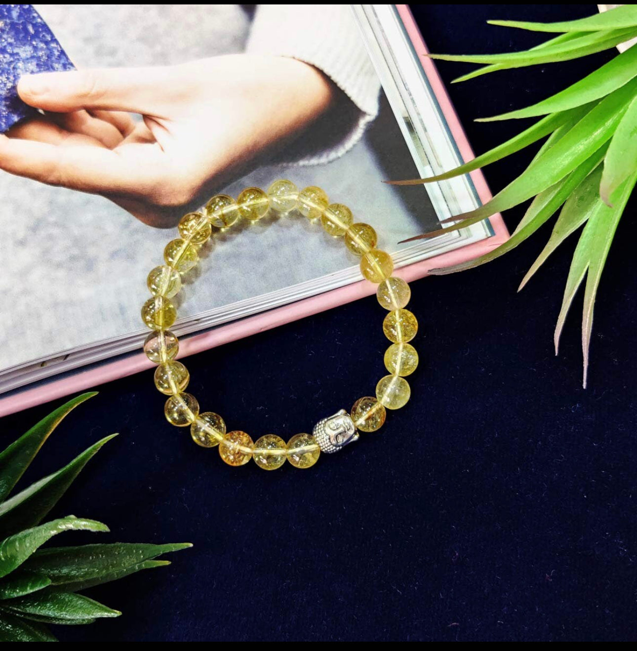 Citrine Buddha bracelet