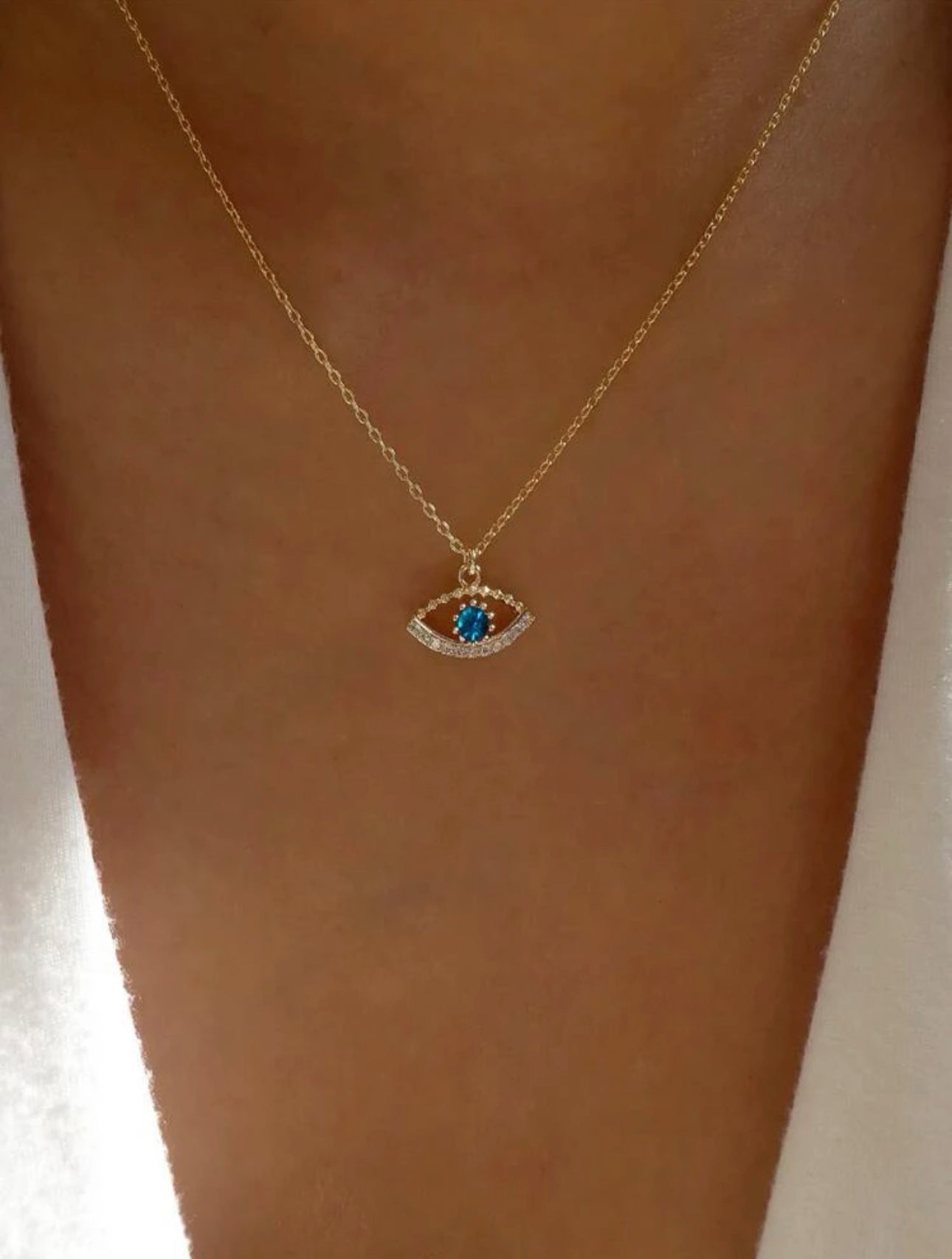 Evil eye necklace ”Sara”