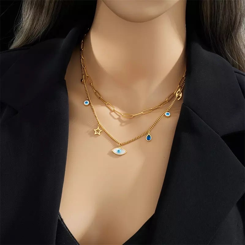 Evil eye necklace