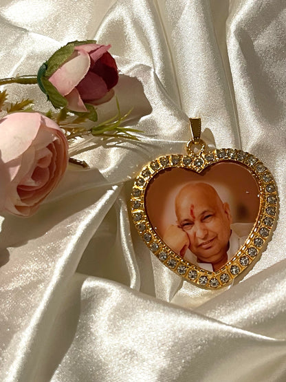 Jai Guruji heart pendant